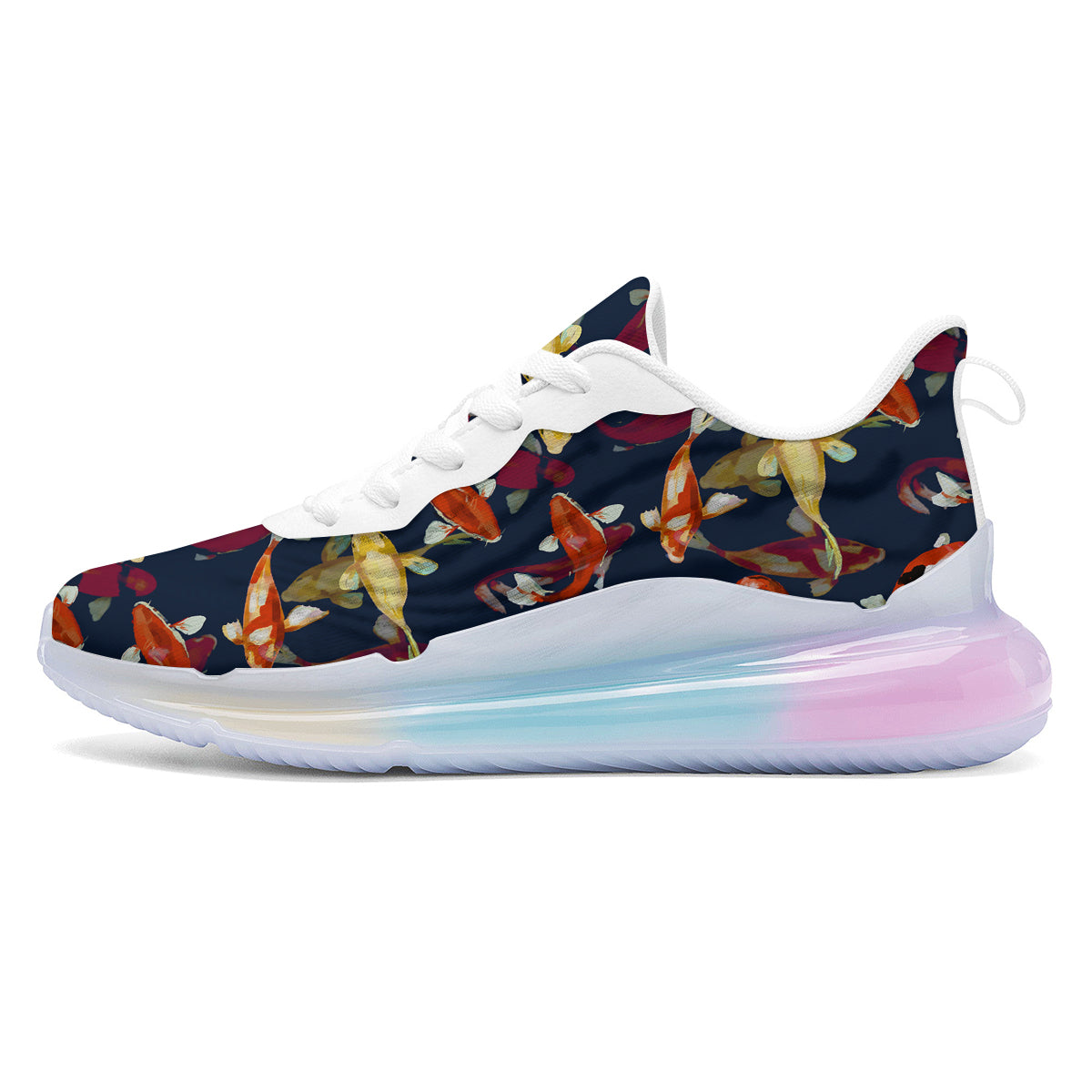 Carp Fish Koi Watercolor Print Pattern Running Sneakers-grizzshop