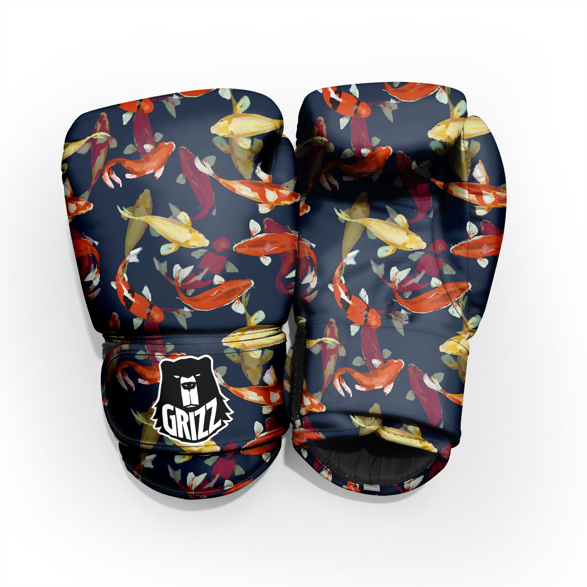 Carp Fish Koi Watercolor Print Pattern Pro Boxing Glove