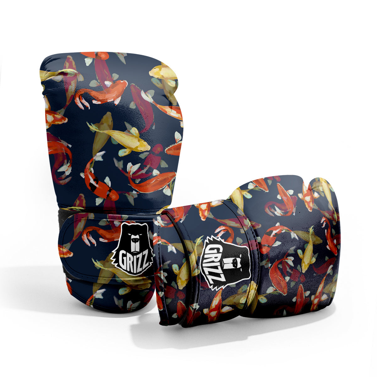 Carp Fish Koi Watercolor Print Pattern Pro Boxing Glove