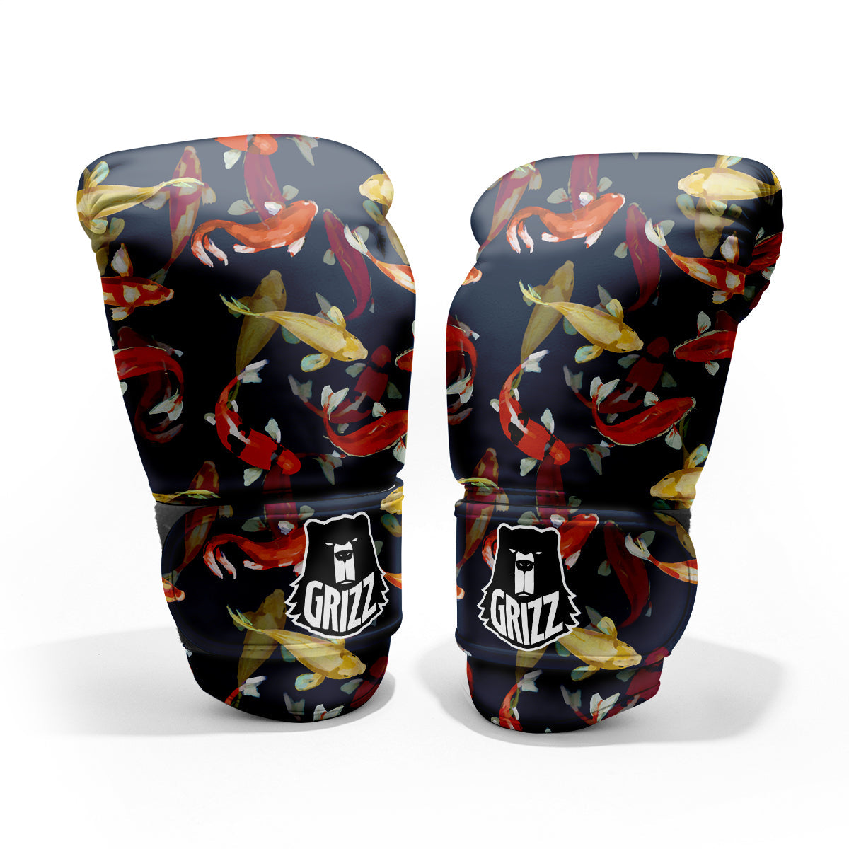 Carp Fish Koi Watercolor Print Pattern Pro Boxing Glove