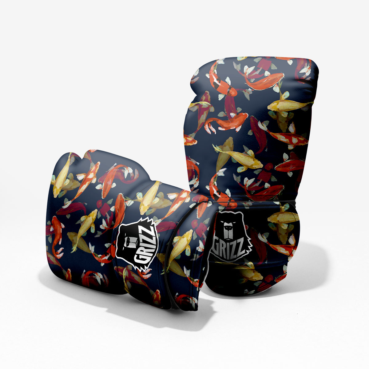 Carp Fish Koi Watercolor Print Pattern Pro Boxing Glove