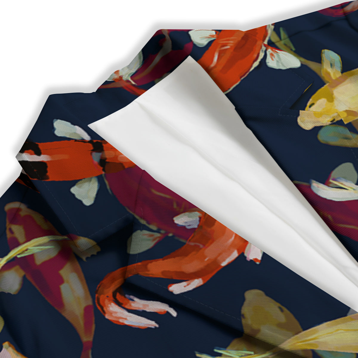 Carp Fish Koi Watercolor Print Pattern Women's Blazer-grizzshop