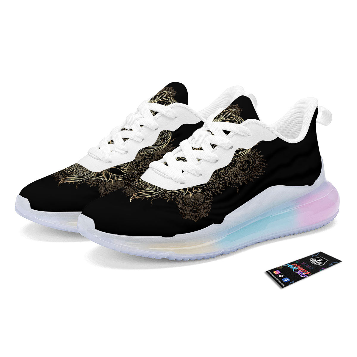 Carp Koi Fish Gold Print Running Sneakers-grizzshop
