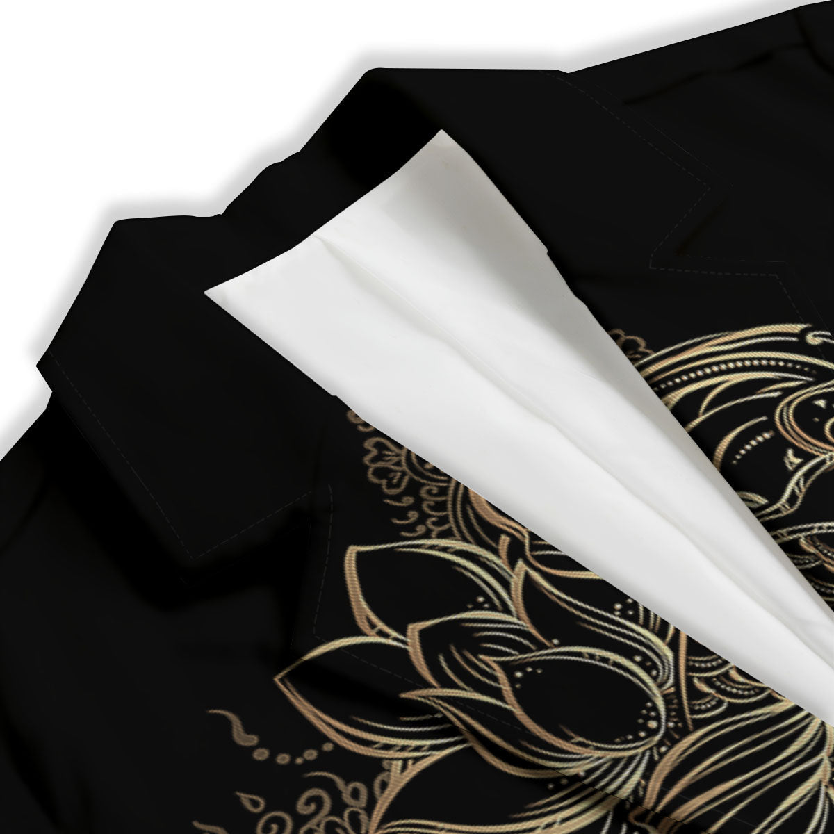Carp Koi Fish Gold Print Women's Blazer-grizzshop