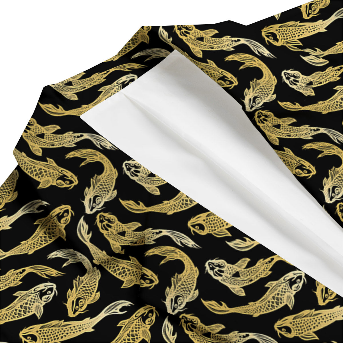 Carp Koi Golden Chinese Print Pattern Men's Blazer-grizzshop