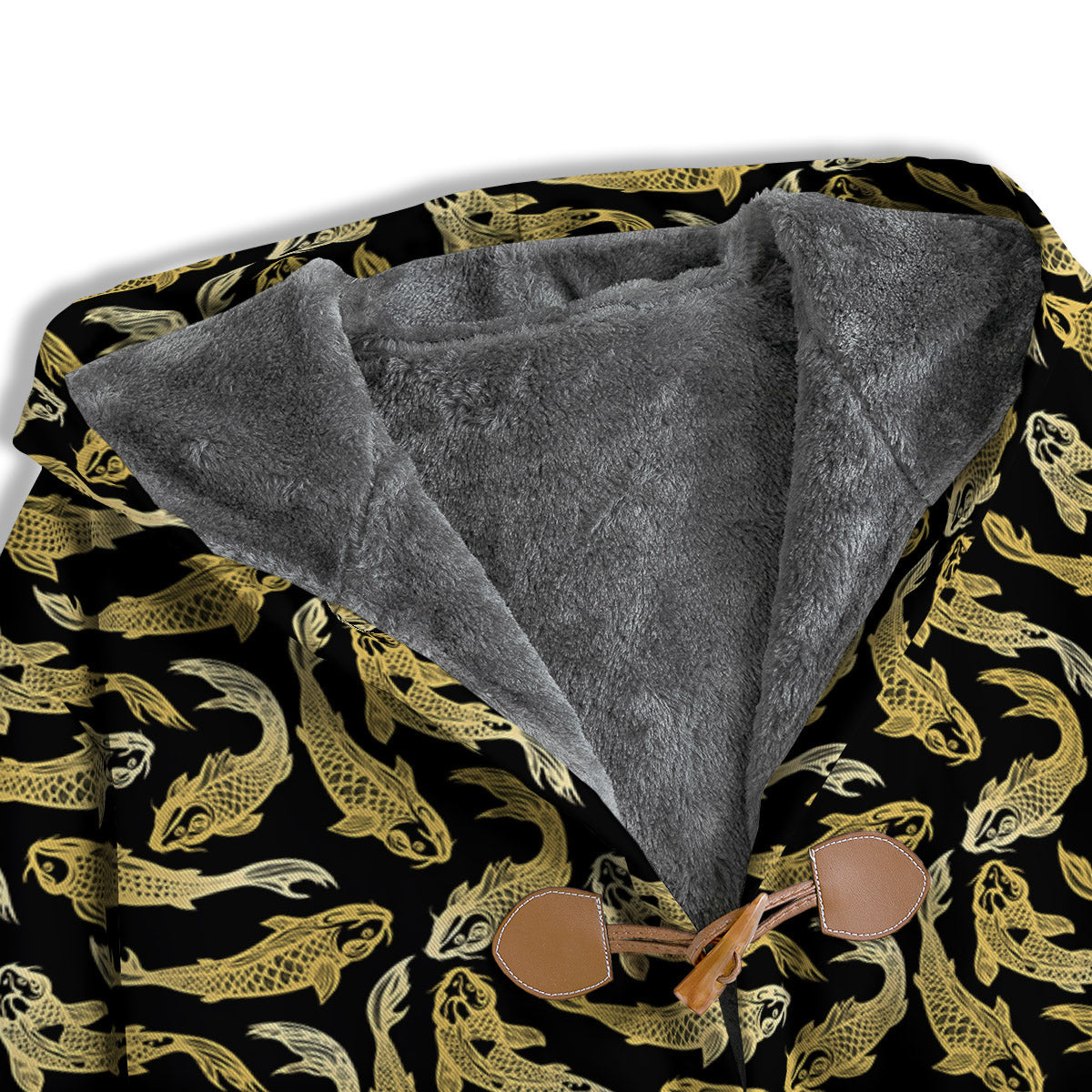 Carp Koi Golden Chinese Print Pattern Men's Windbreaker Jacket-grizzshop