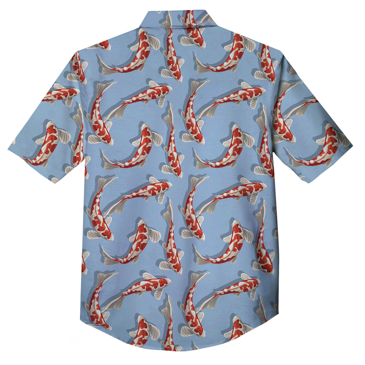 Carp Koi Print Pattern Button Up Shirt-grizzshop