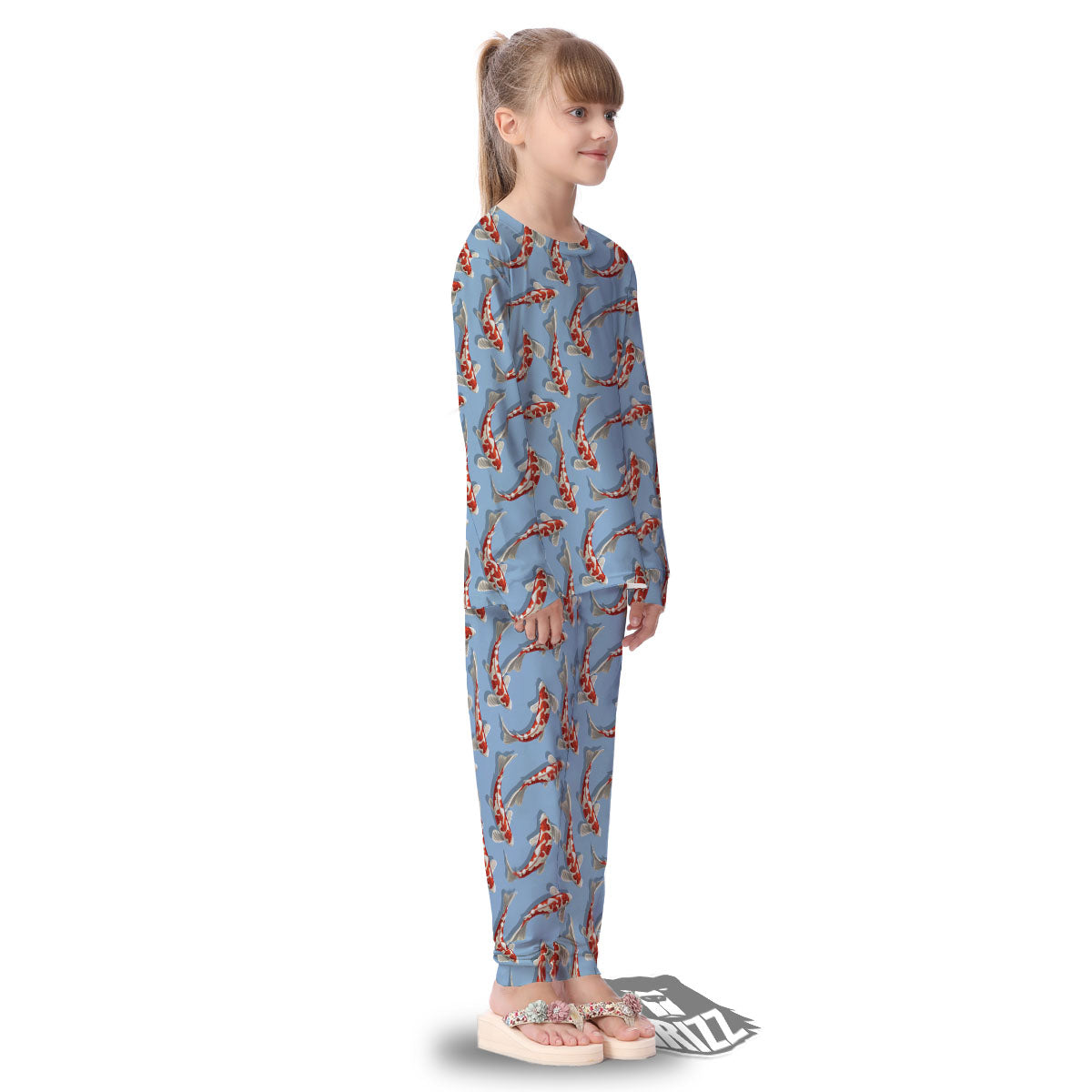 Carp Koi Print Pattern Kid's Pajamas-grizzshop