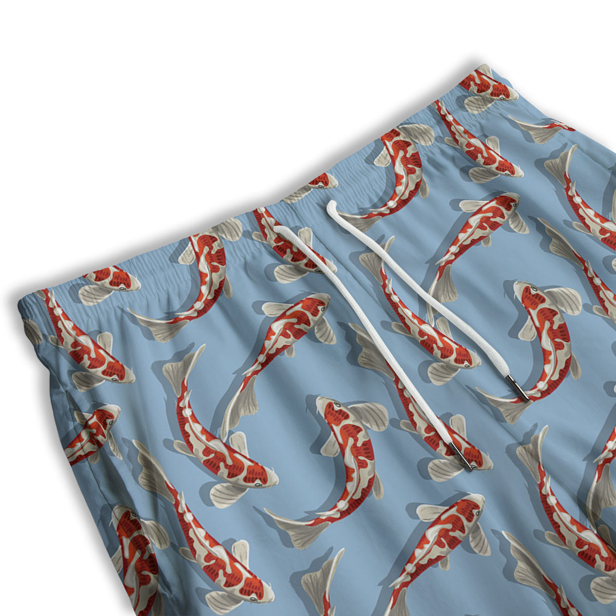 Carp Koi Print Pattern Men's Athletic Shorts