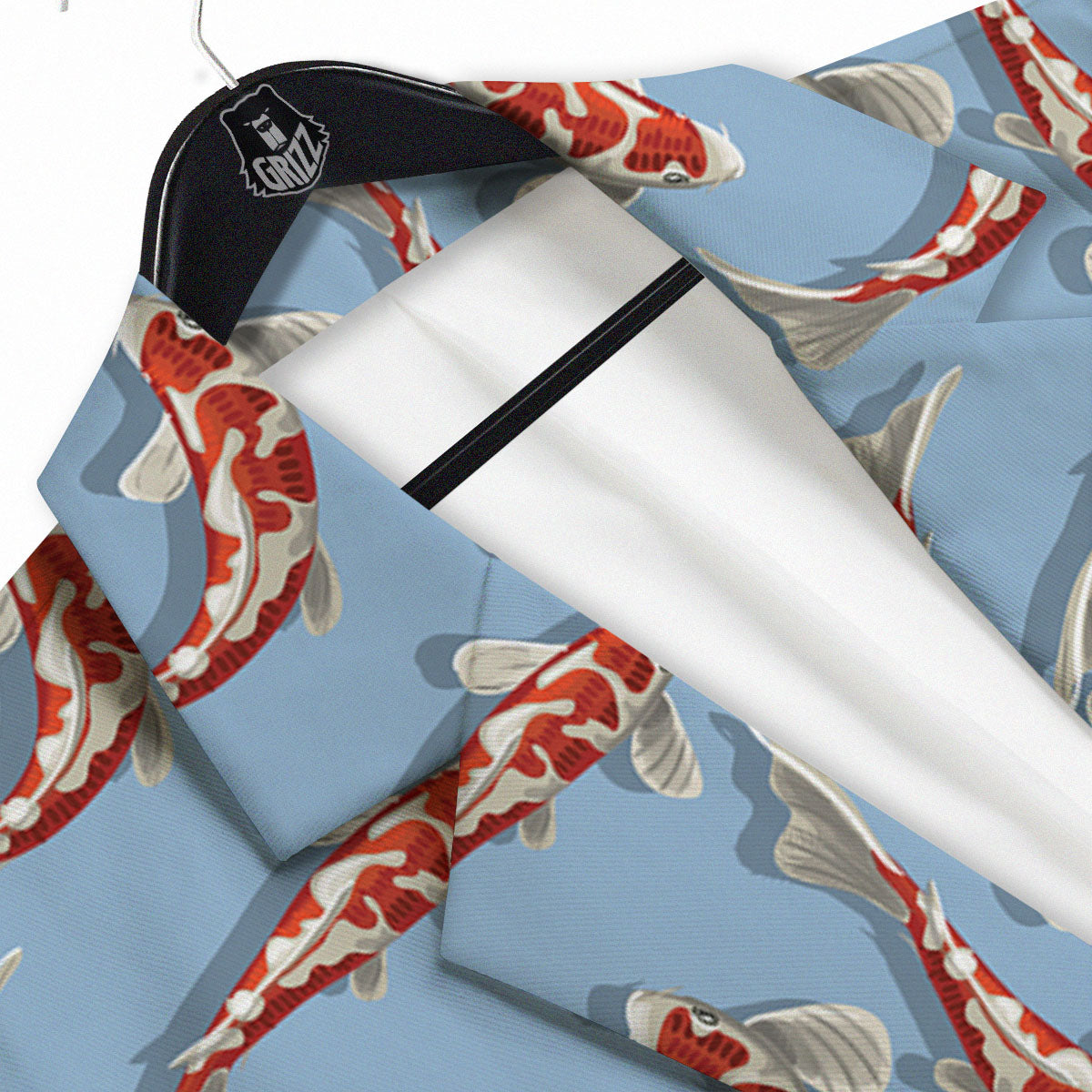 Carp Koi Print Pattern Men's Sport Coat-grizzshop
