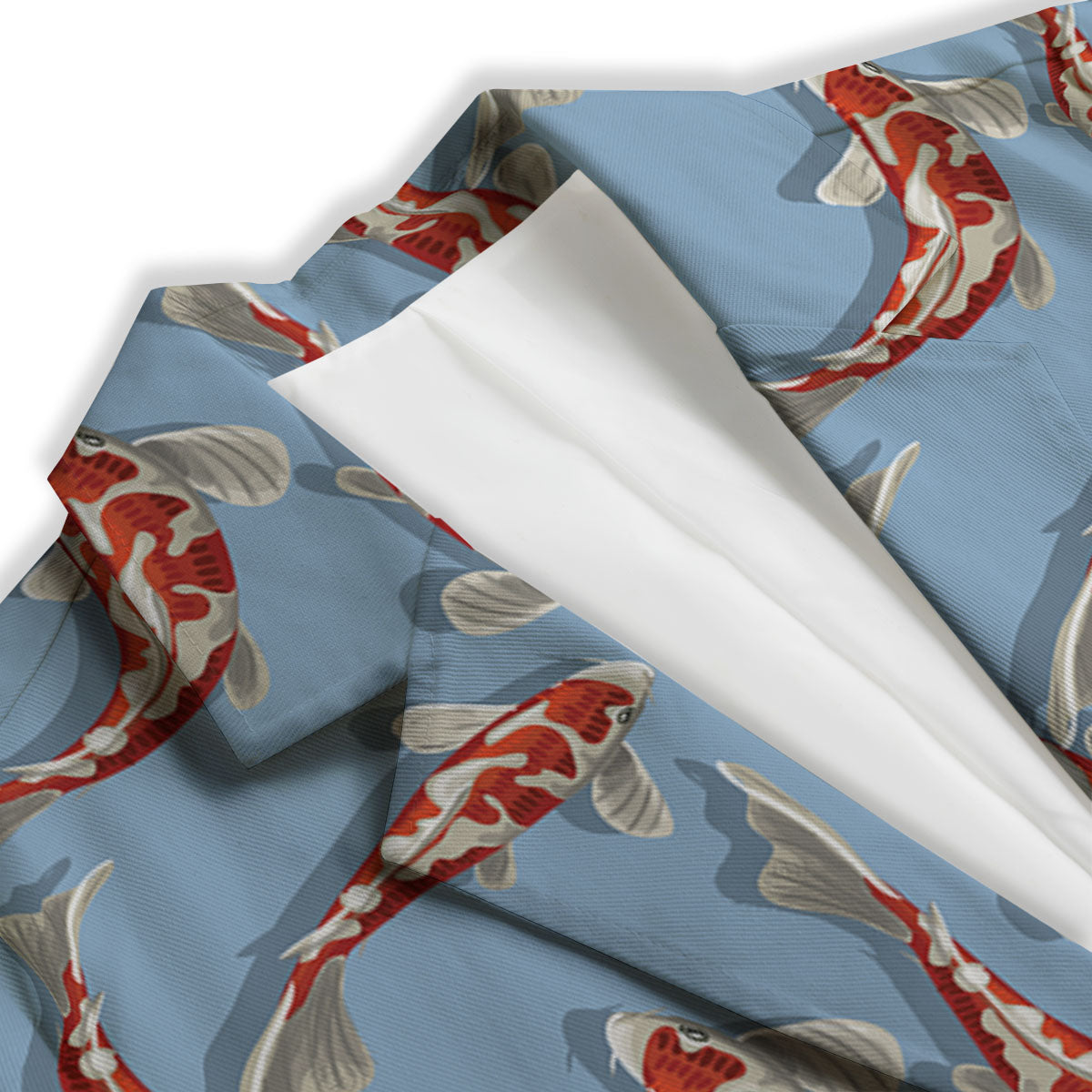 Carp Koi Print Pattern Women's Blazer-grizzshop