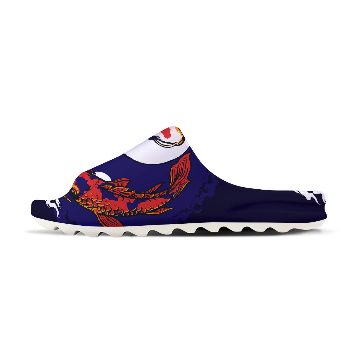 Carp Koi Fish Yin And Yang Print Sandals-grizzshop