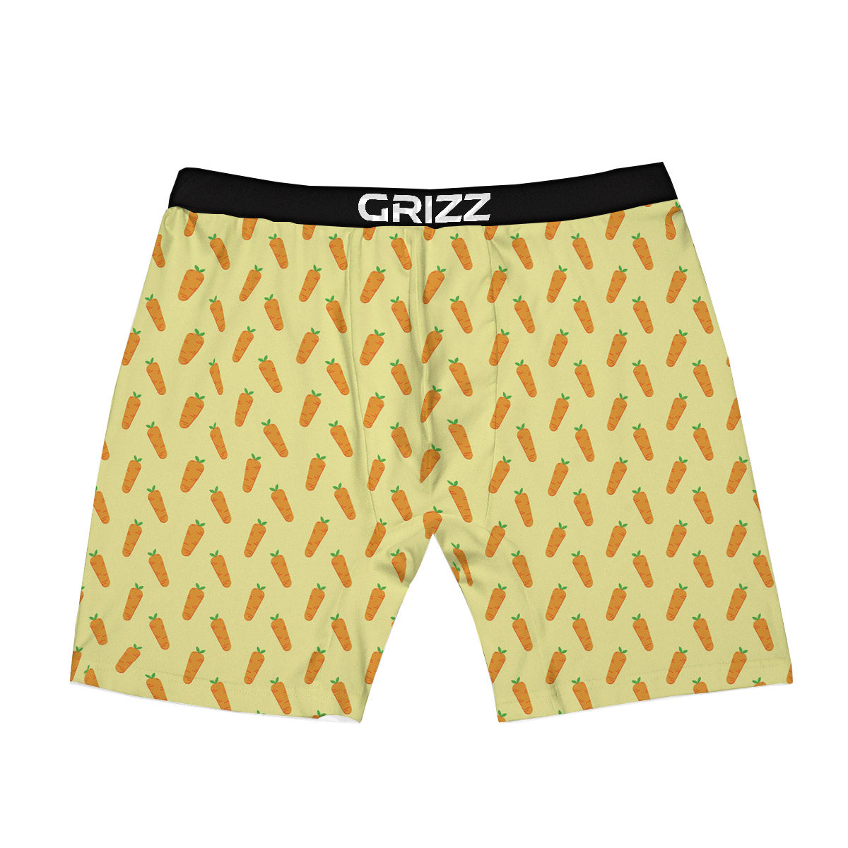 Carrot Cartoon Print Pattern Boxer Briefs-grizzshop