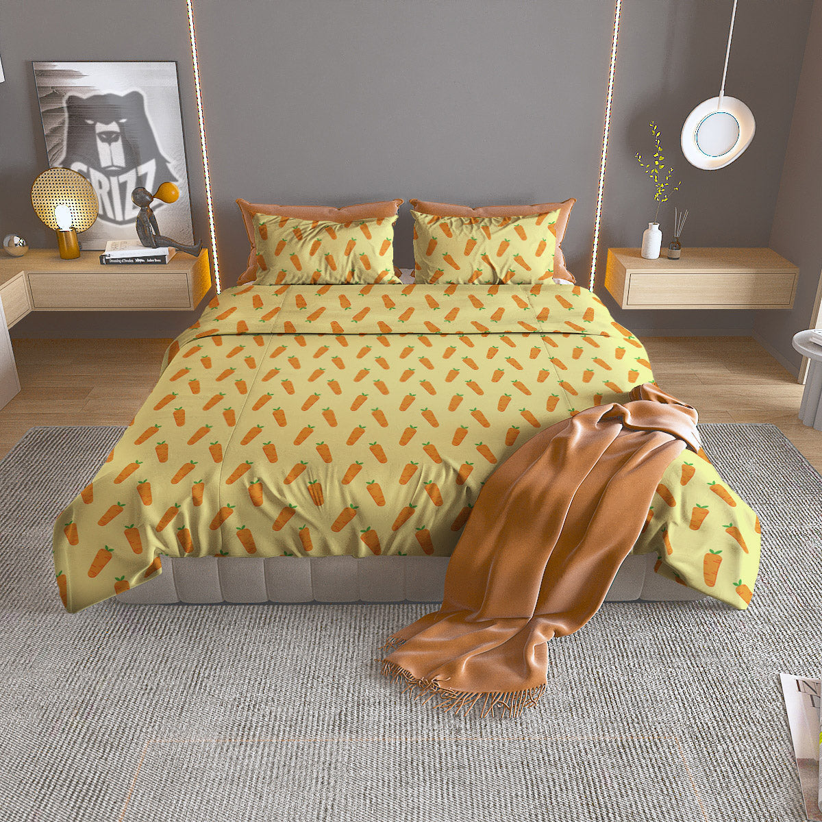 Constellation Gemini Print Duvet Cover Bedding Set