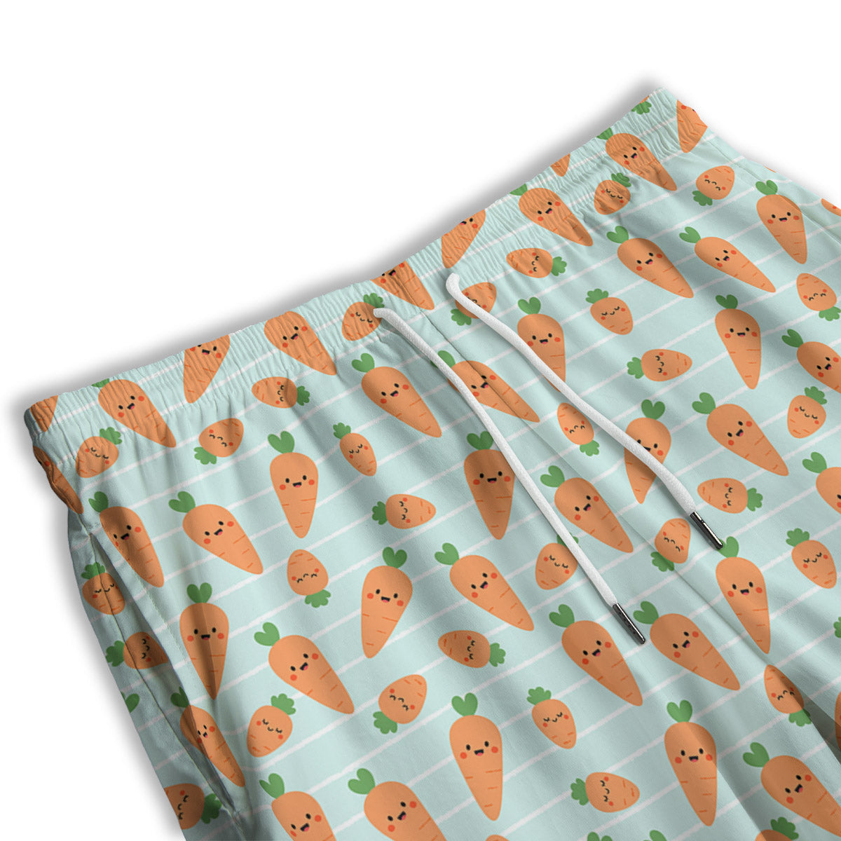 Carrot Cute Print Pattern Men's Athletic Shorts
