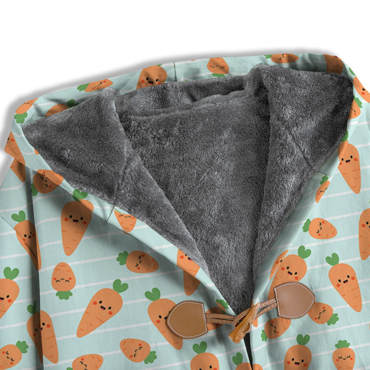 Carrot Cute Print Pattern Men's Windbreaker Jacket-grizzshop