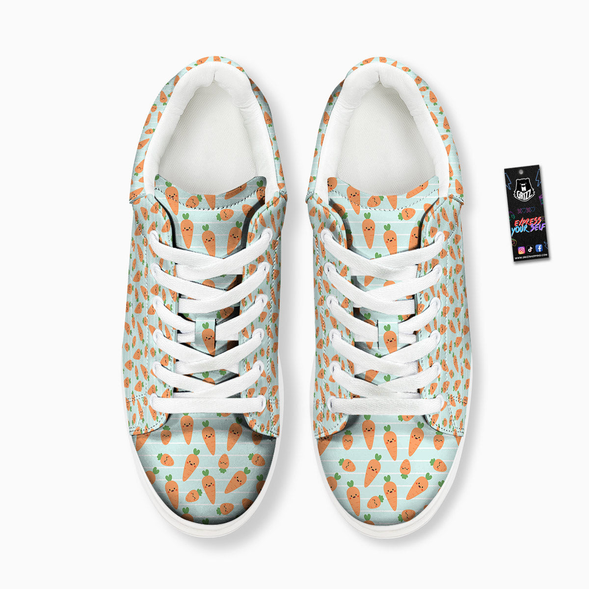 Carrot Cute Print Pattern Platform Shoes-grizzshop