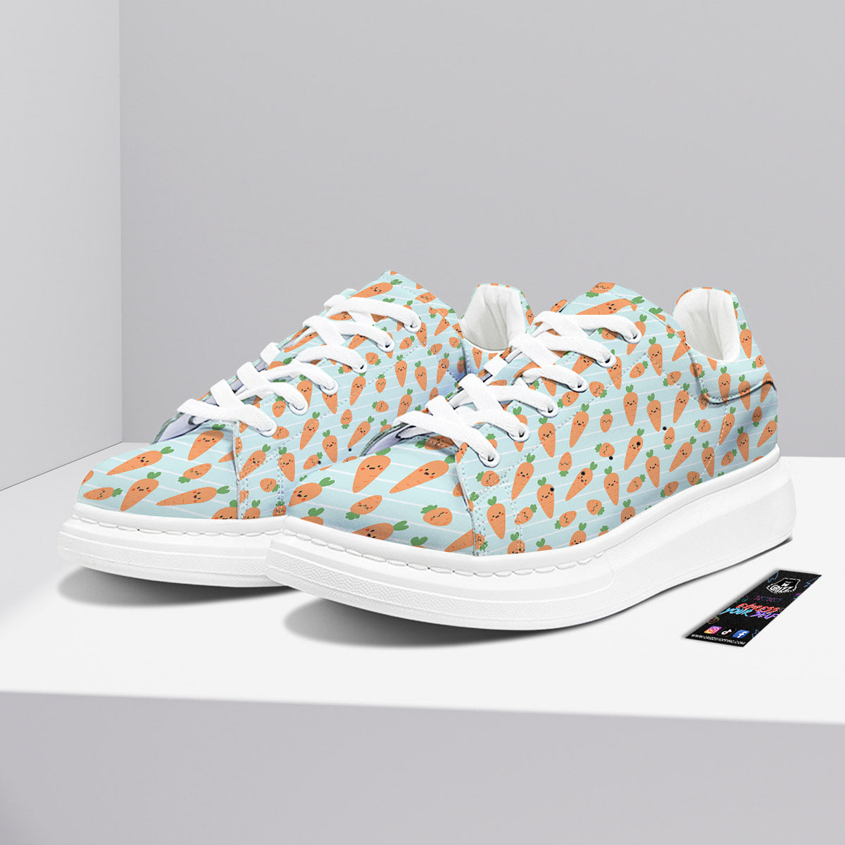 Carrot Cute Print Pattern Platform Shoes-grizzshop