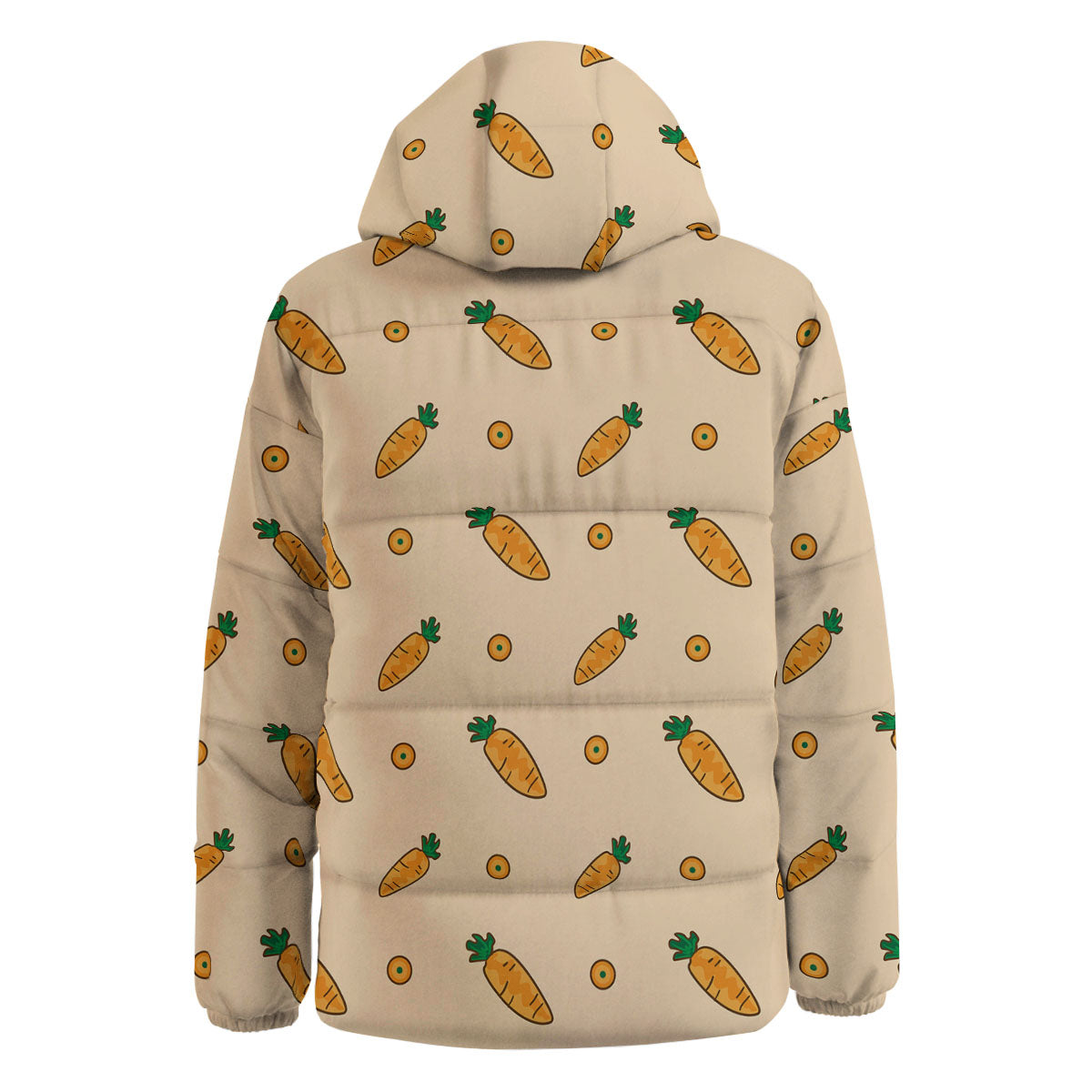 Carrot Little Print Pattern Down Jacket-grizzshop