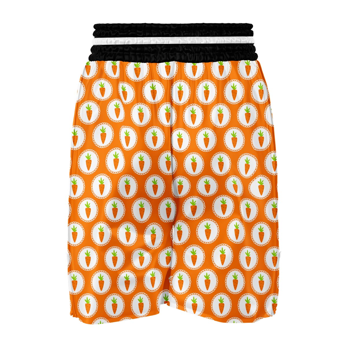 Carrot Pattern Print Boxing Shorts-grizzshop