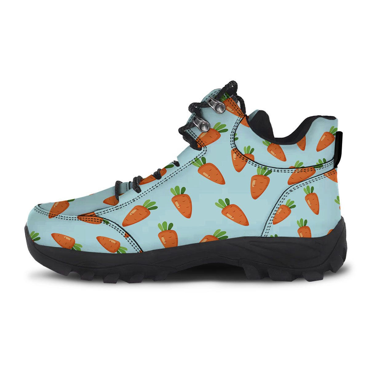 Carrot Print Pattern Hiking Shoes-grizzshop