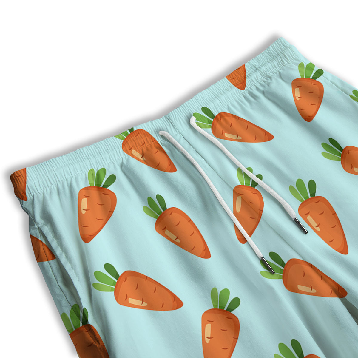Carrot Print Pattern Men's Athletic Shorts