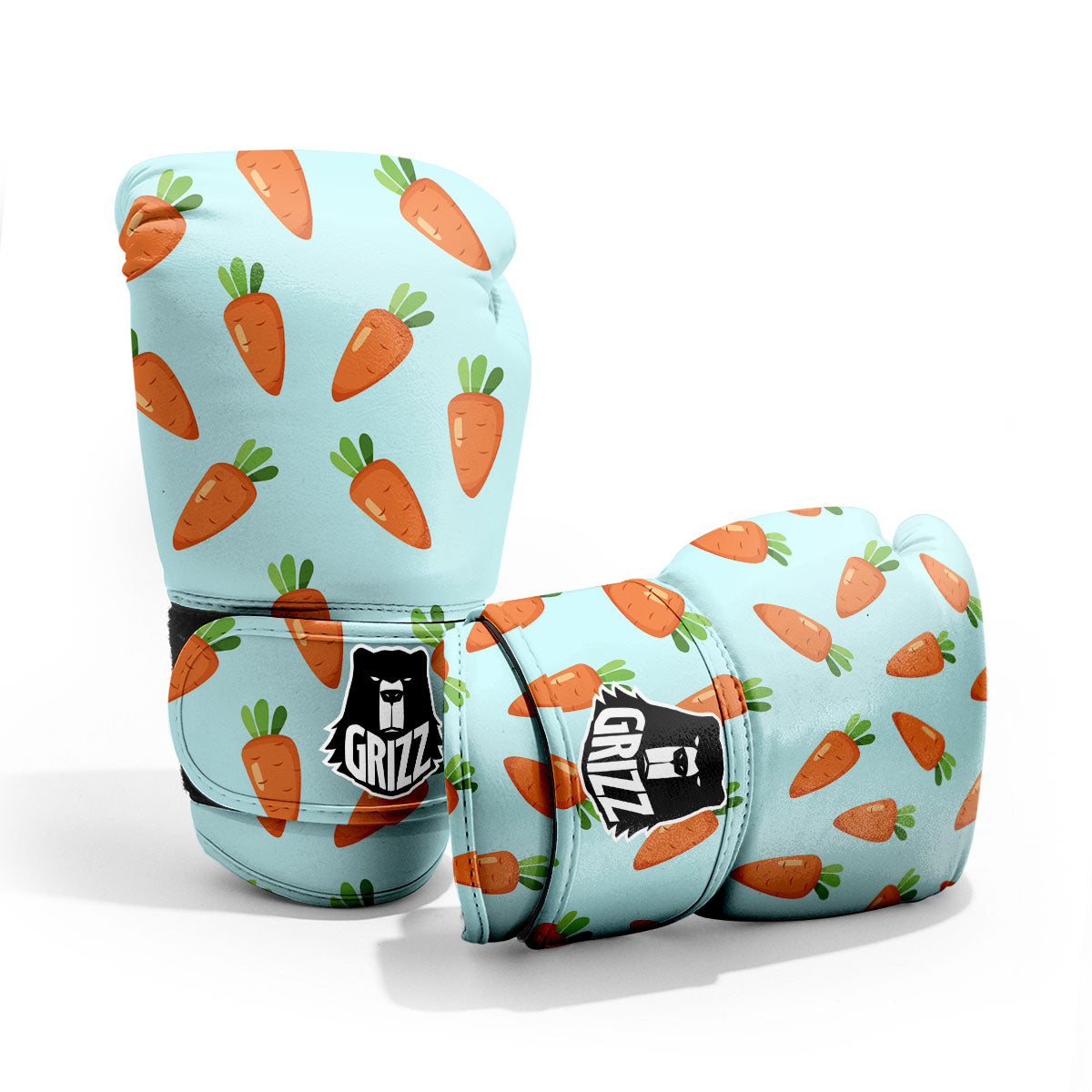 Carrot Print Pattern Pro Boxing Glove