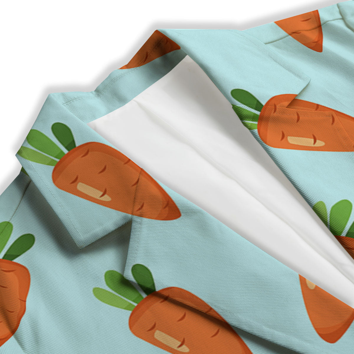 Carrot Print Pattern Women's Blazer-grizzshop