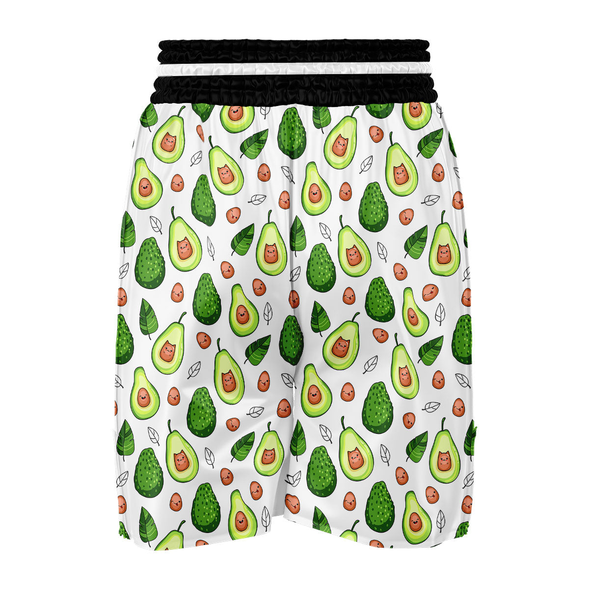 Cartoon Avocado Boxing Shorts-grizzshop