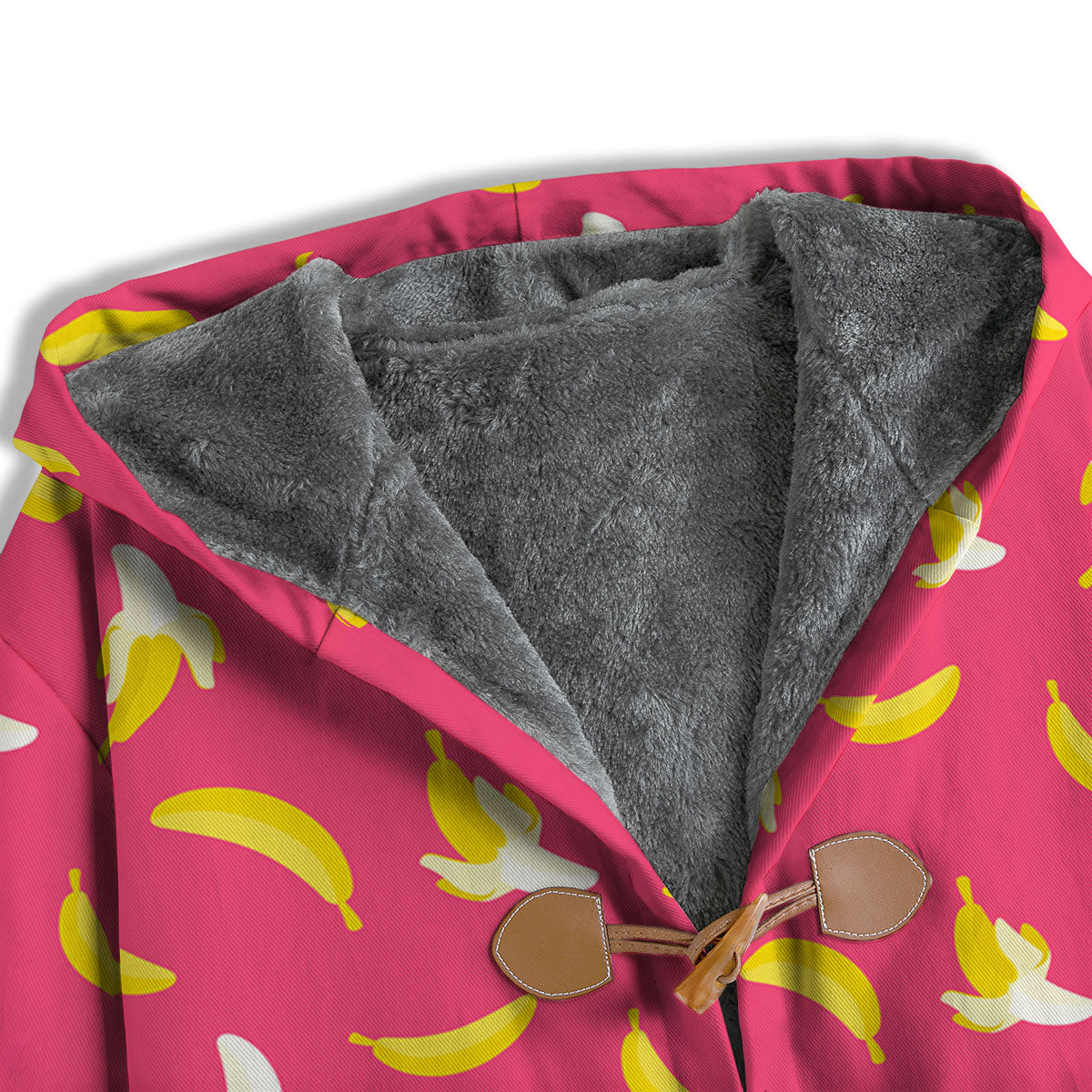 Cartoon Banana Pink Print Pattern Men's Windbreaker Jacket-grizzshop