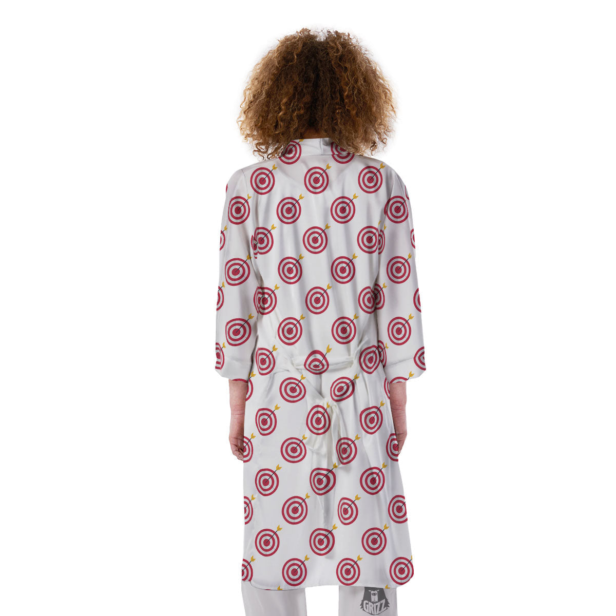 Cartoon Dartboard Print Pattern Kimono-grizzshop
