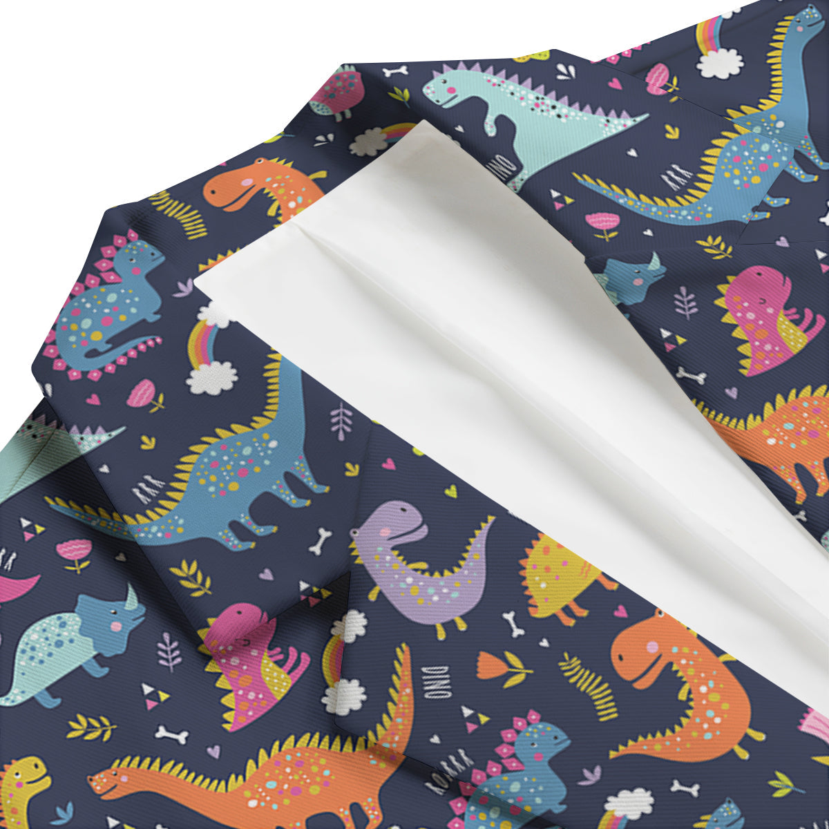 Cartoon Dino Dinosaur Pattern Print Men's Blazer-grizzshop