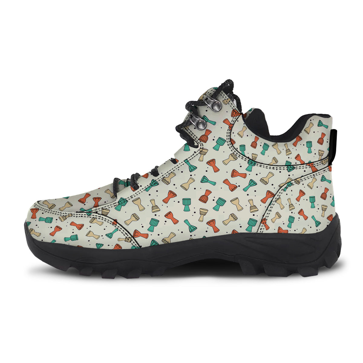 Cartoon Drum Print Pattern Hiking Shoes-grizzshop