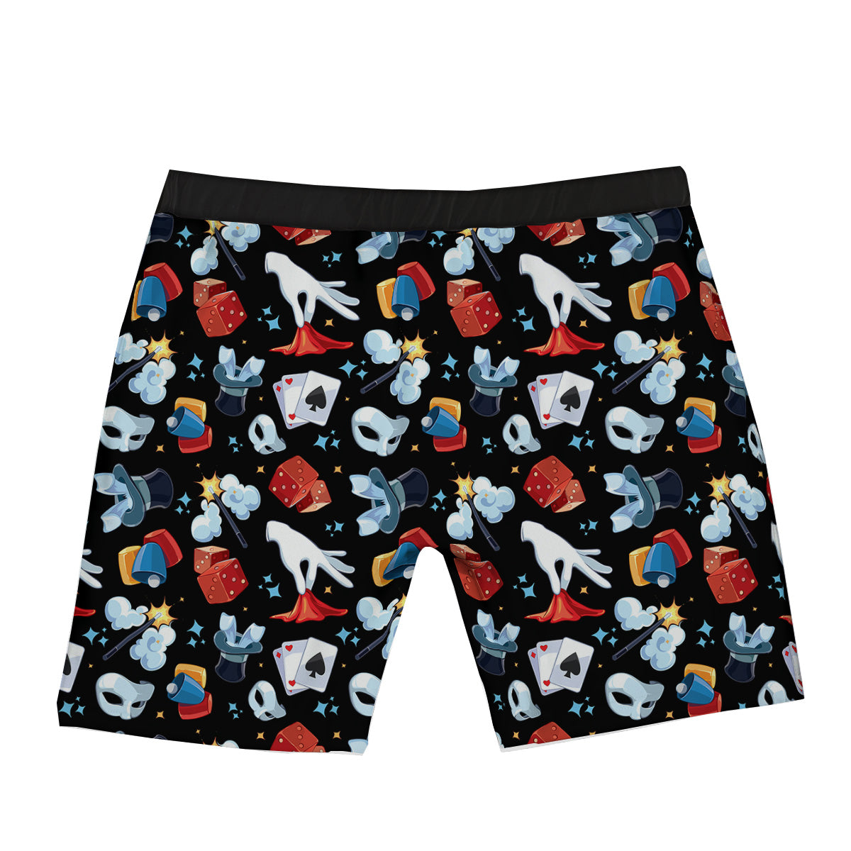 Cartoon Magic Show Print Pattern Boxer Briefs-grizzshop