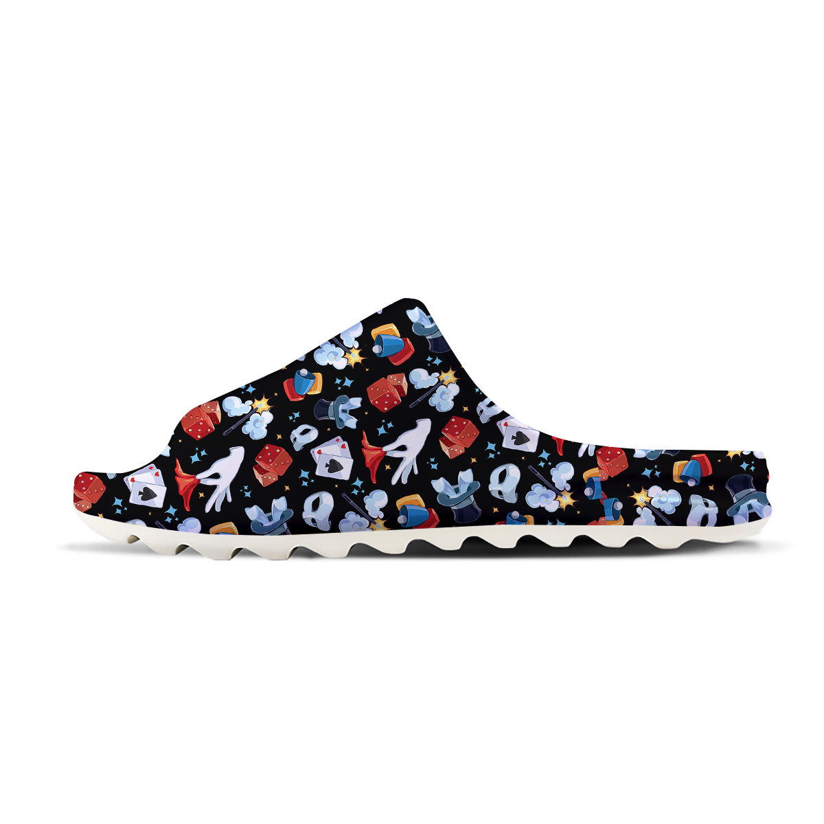 Cartoon Magic Show Print Pattern Sandals-grizzshop