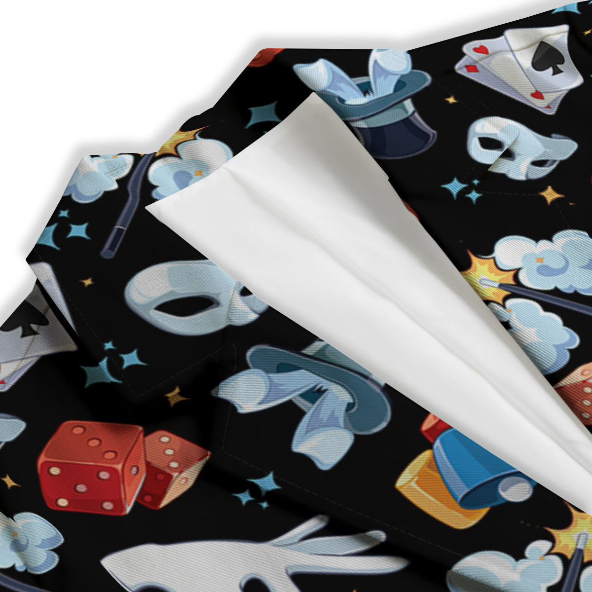 Cartoon Magic Show Print Pattern Women's Blazer-grizzshop