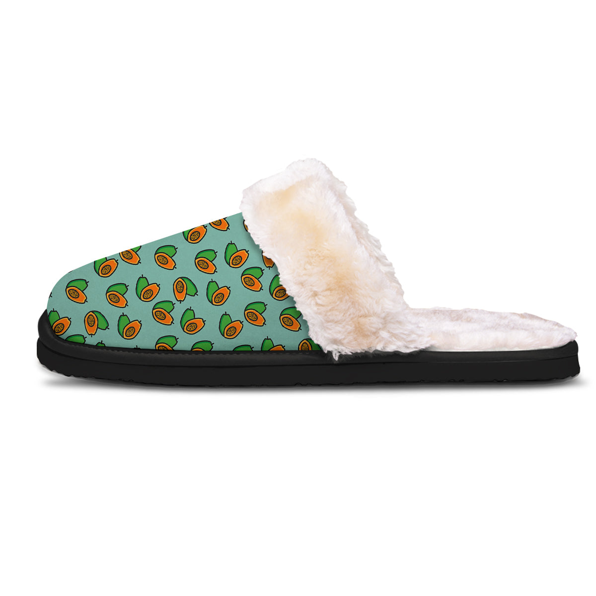 Cartoon Papaya Print Pattern Slippers-grizzshop