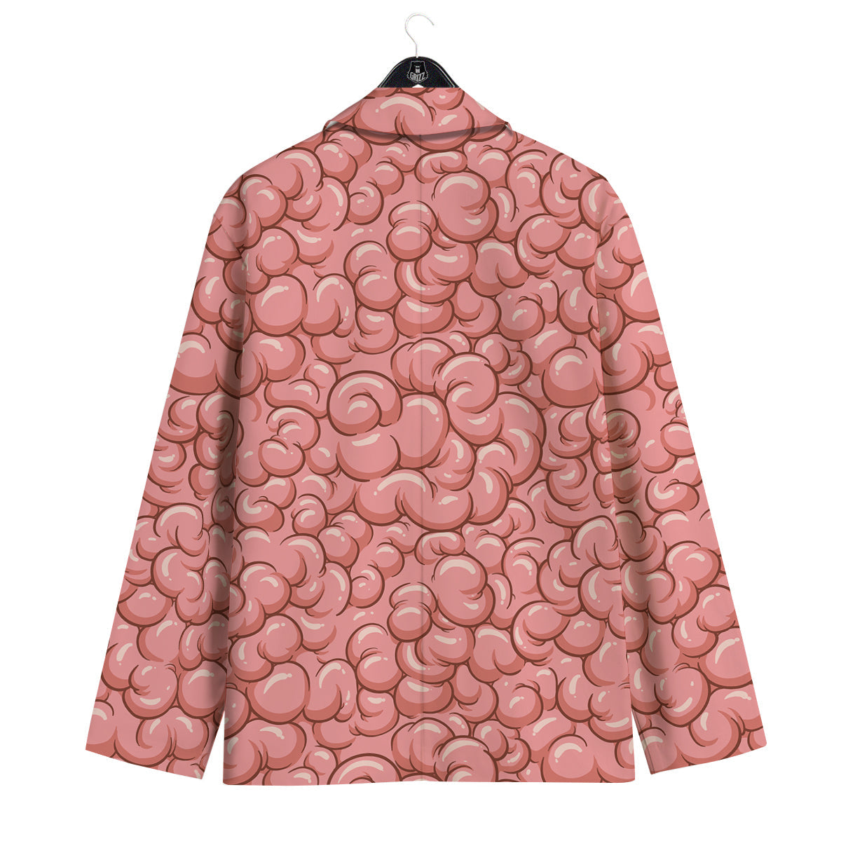 Cartoon Pink Brain Print Pattern Men's Sport Coat-grizzshop