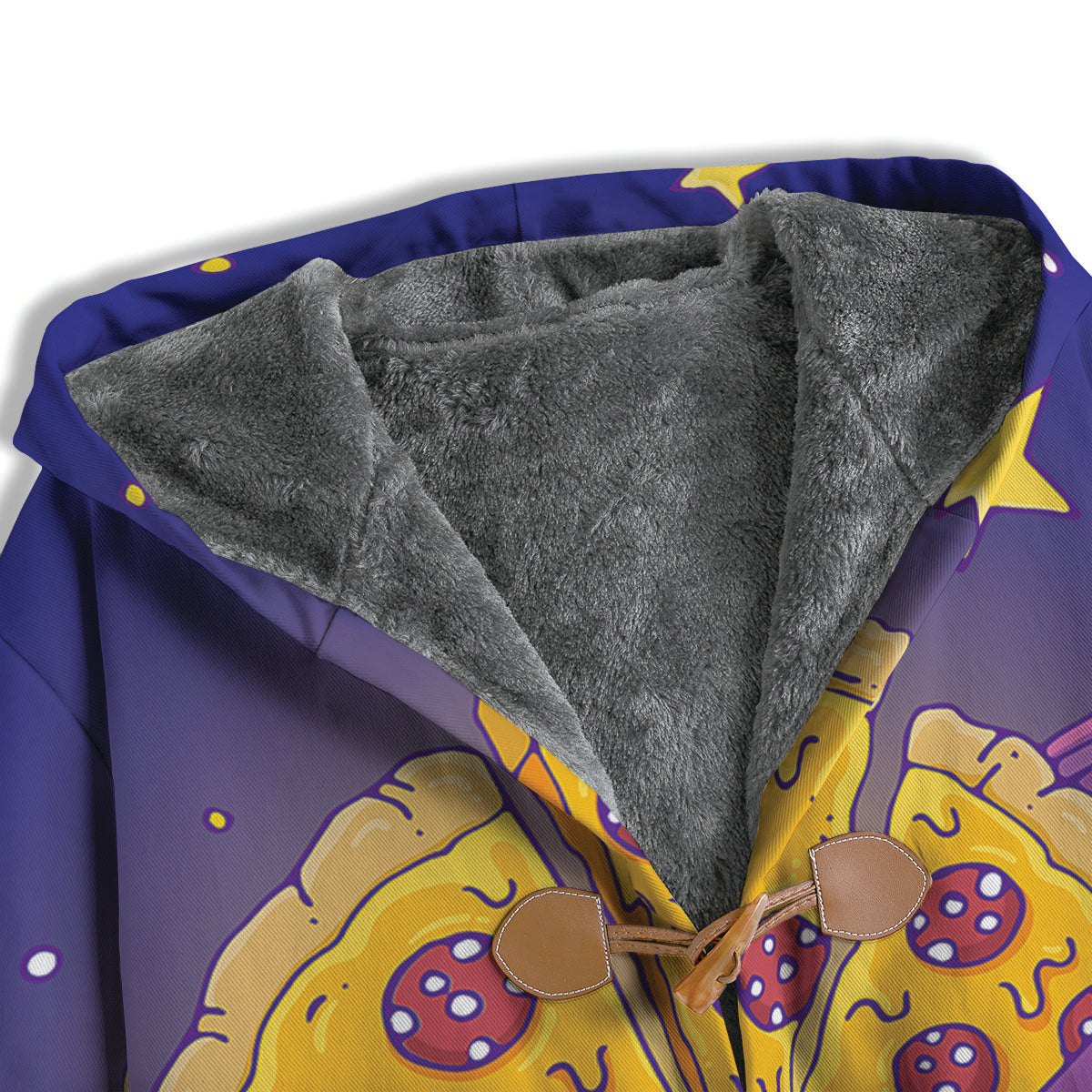 Cartoon Pizza Planet Print Men's Windbreaker Jacket-grizzshop