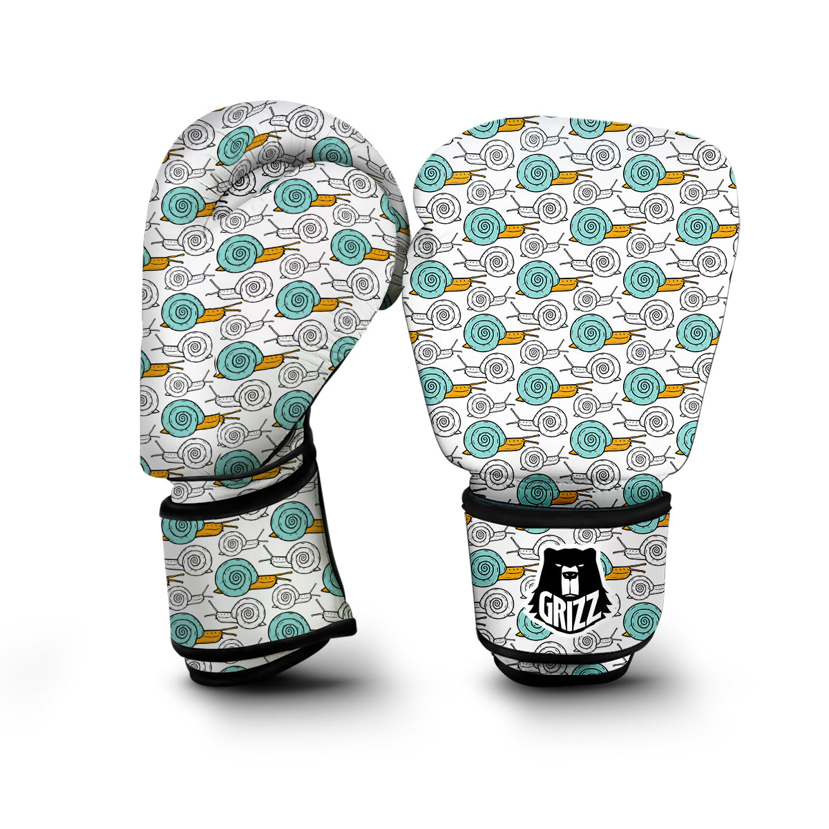 Cartoon Snail Pattern Print Boxing Gloves-grizzshop