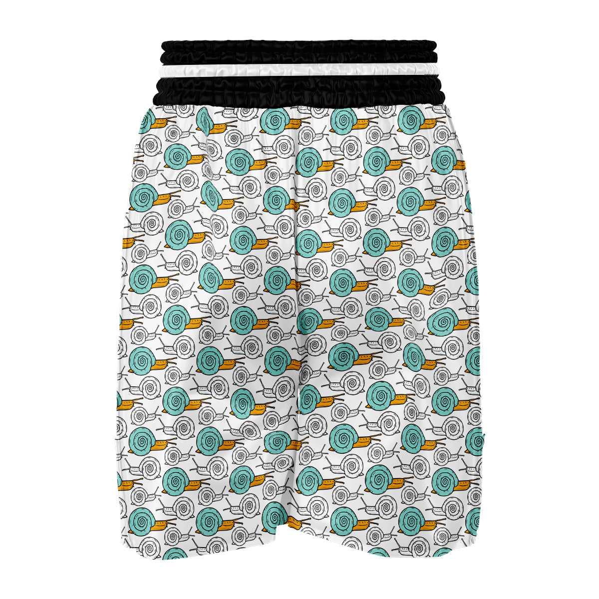Cartoon Snail Pattern Print Boxing Shorts-grizzshop