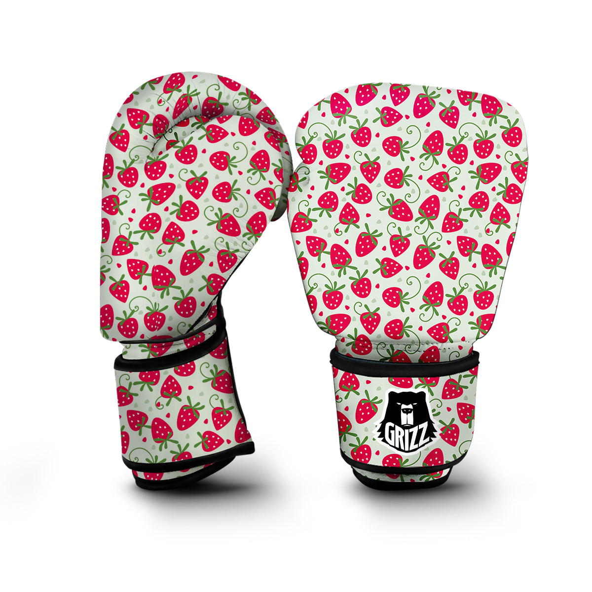 Cartoon Strawberry Pattern Print Boxing Gloves-grizzshop