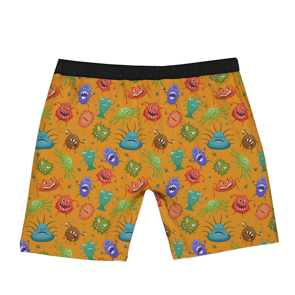 Cartoon Virus Print Pattern Boxer Briefs-grizzshop