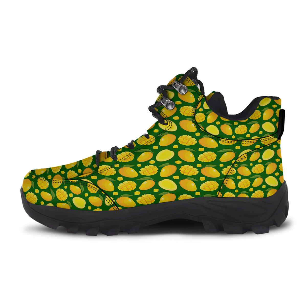 Cartoon Yellow Mango Slice Print Pattern Hiking Shoes-grizzshop