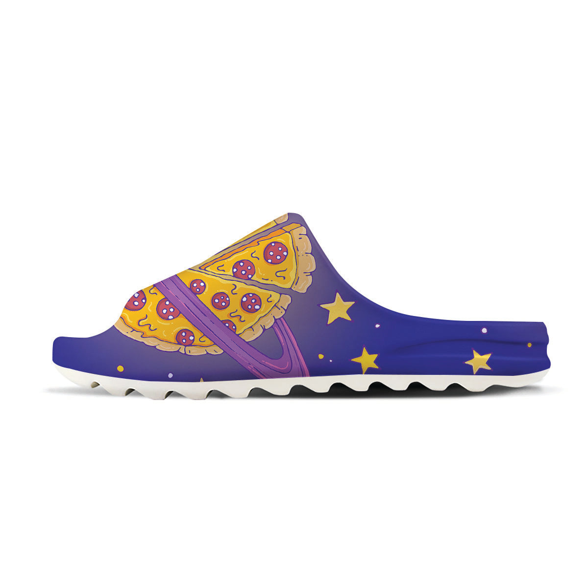 Cartoon Pizza Planet Print Sandals-grizzshop