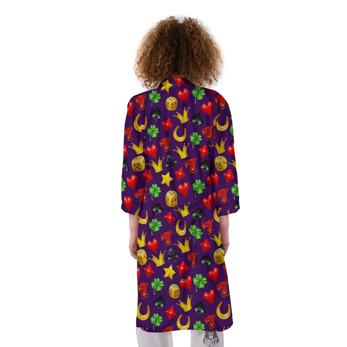 Casino 3D Gambling And Luck Print Pattern Kimono-grizzshop