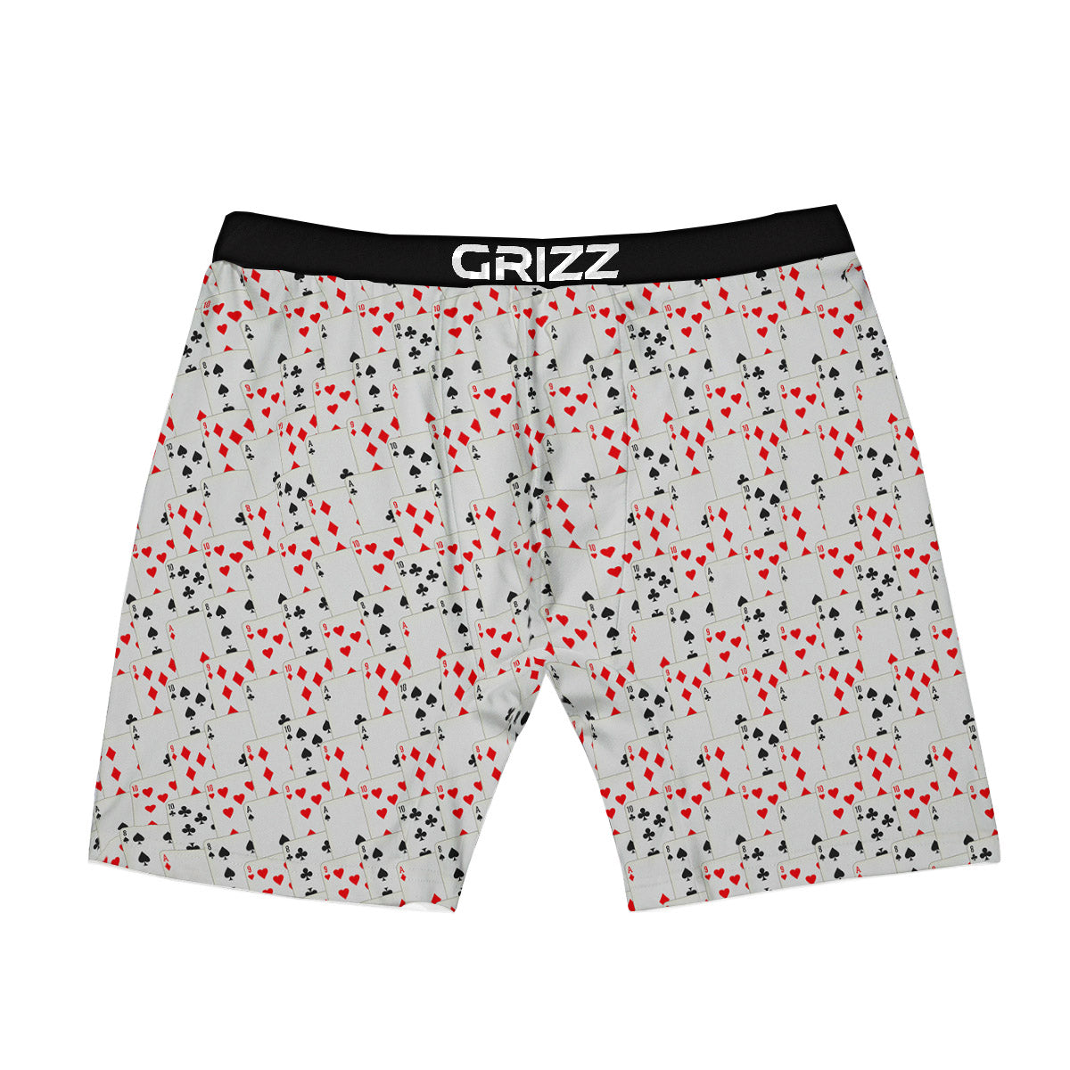 Casino Card Cartoon Print Pattern Boxer Briefs-grizzshop