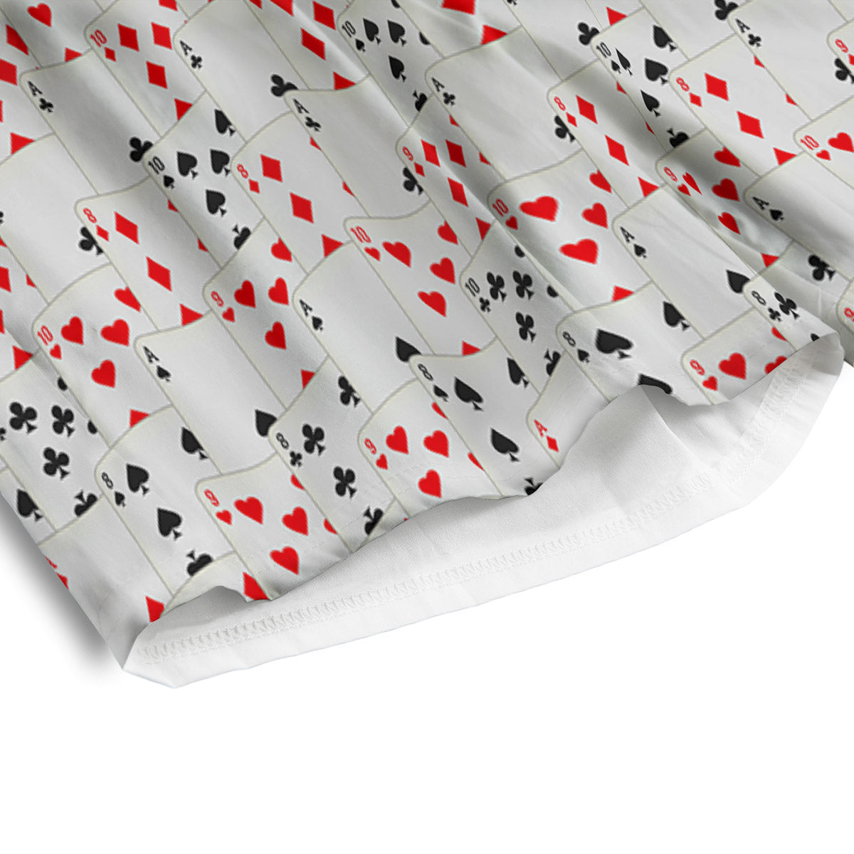 Casino Card Cartoon Print Pattern Men's Athletic Shorts