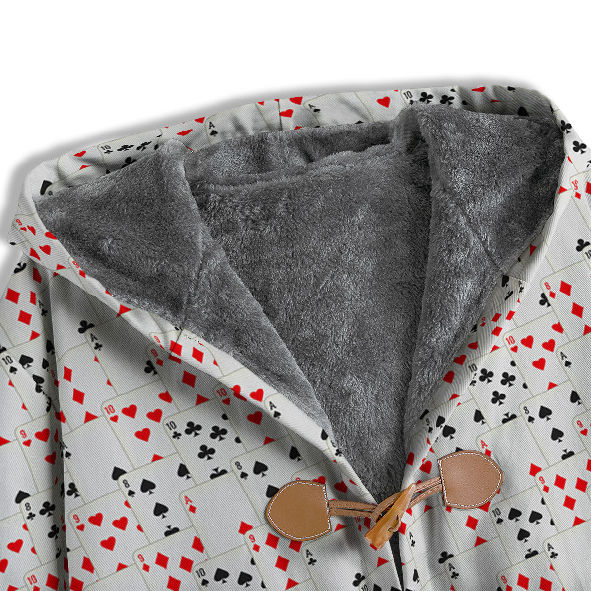 Casino Card Cartoon Print Pattern Men's Windbreaker Jacket-grizzshop