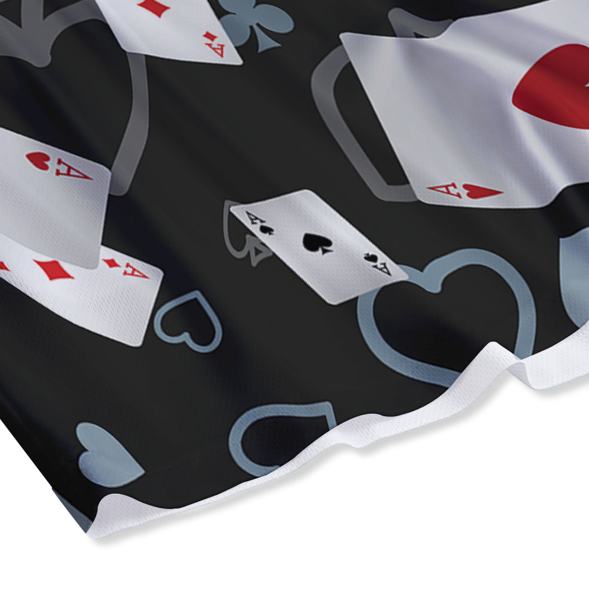 Casino Card Falling Print Mesh Shorts